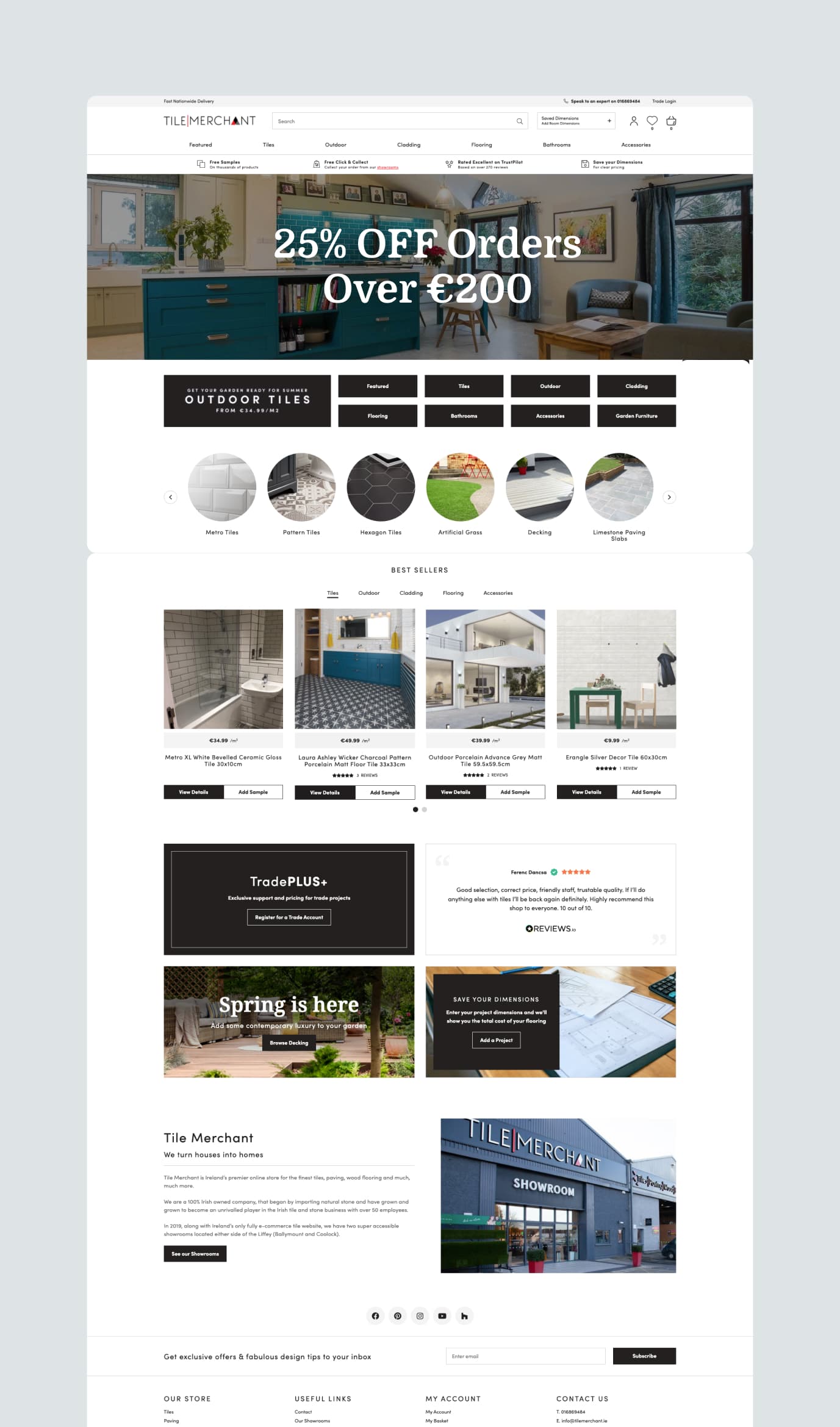 Tile Merchant website